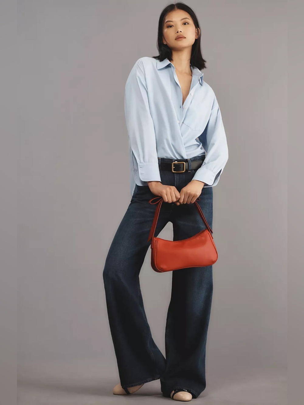 Citizens Of Humanity Paloma High-Rise Wide-Leg Dark Blue Vintage Denim Jeans